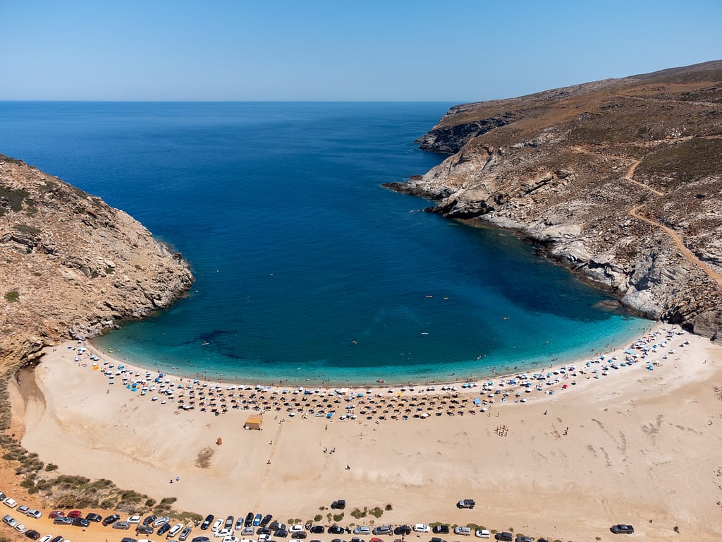 Zorgos beach in Andros island